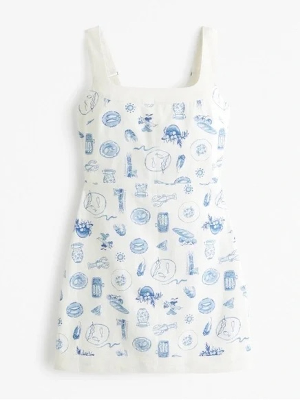 Abercrombie & Fitch Linen Blend Mini Dress